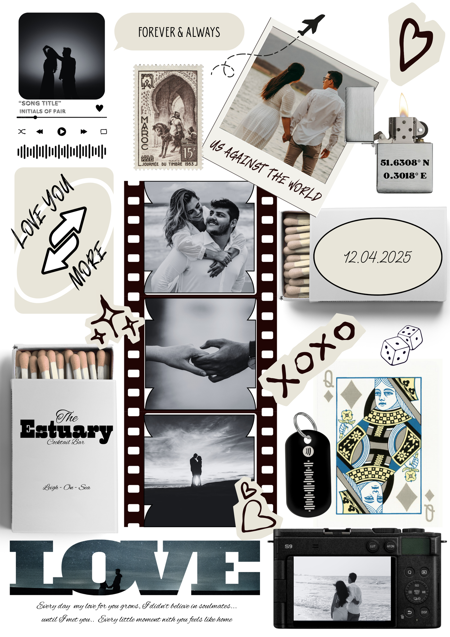 Personalized Matchbox Memory Collage – Custom Photo Gift