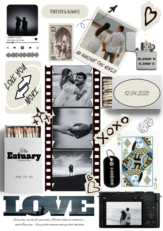 Personalized Matchbox Memory Collage – Custom Photo Gift