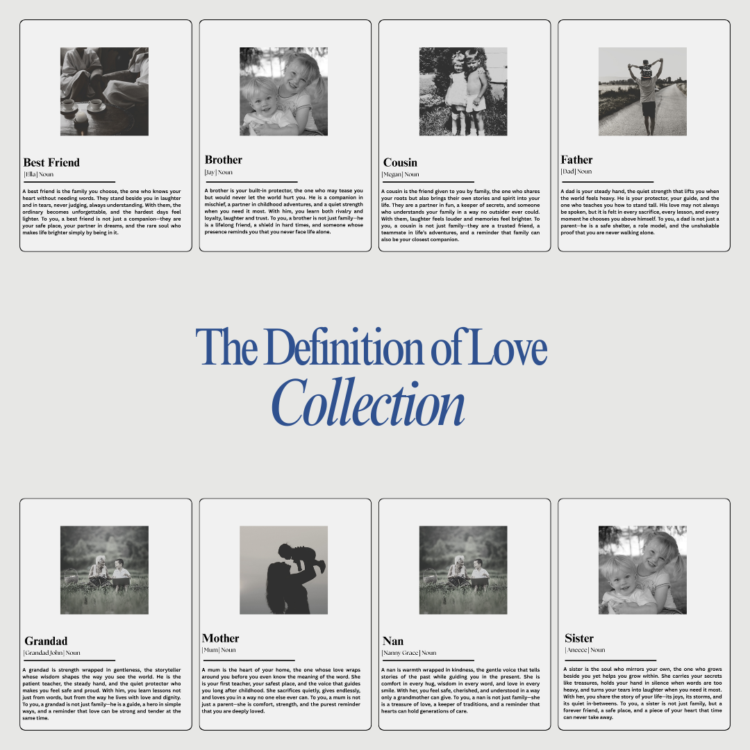 The Definition of Love – Family & Friends Print Collection